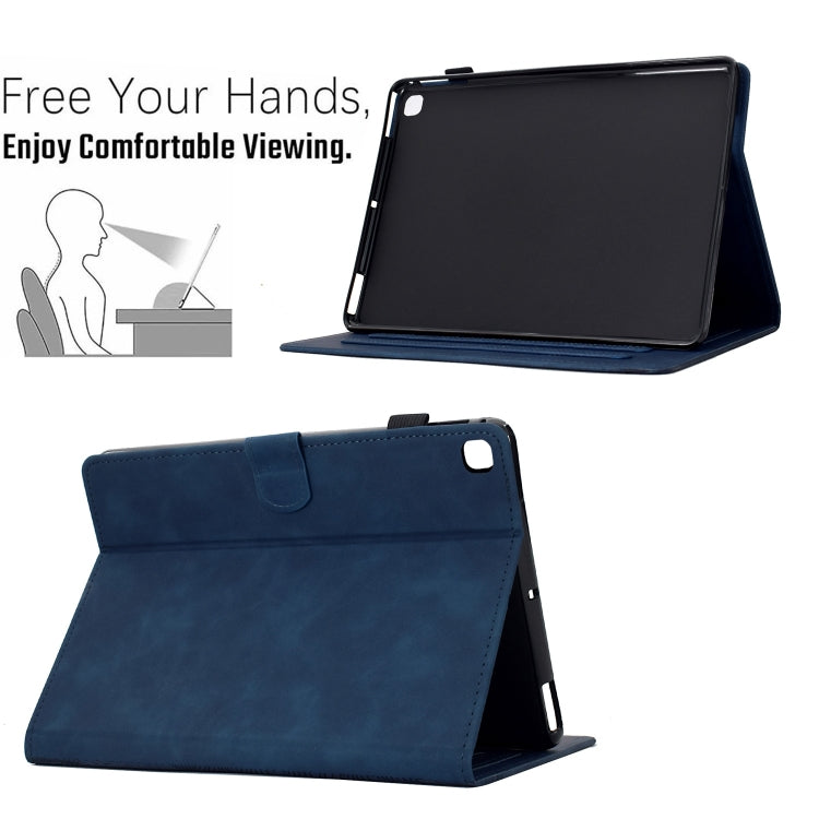 For Samsung Galaxy Tab A7 2020 T500 Cats Embossed Leather Smart Tablet Case