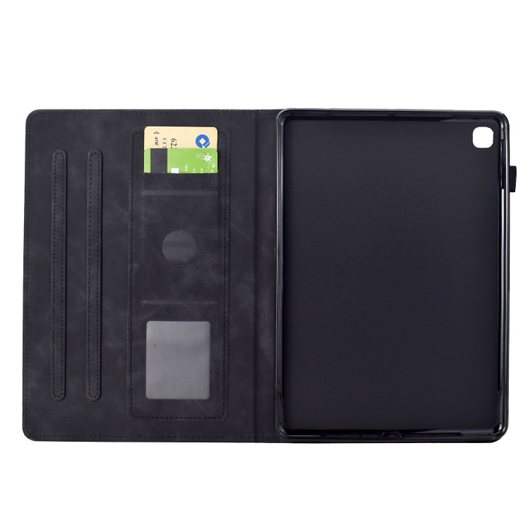 For Samsung Galaxy Tab A7 2020 T500 Cats Embossed Leather Smart Tablet Case
