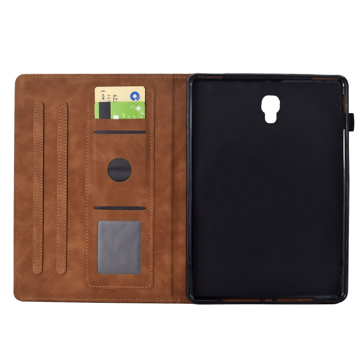 For Samsung Galaxy Tab A 10.5 T590 Cats Embossed Leather Smart Tablet Case