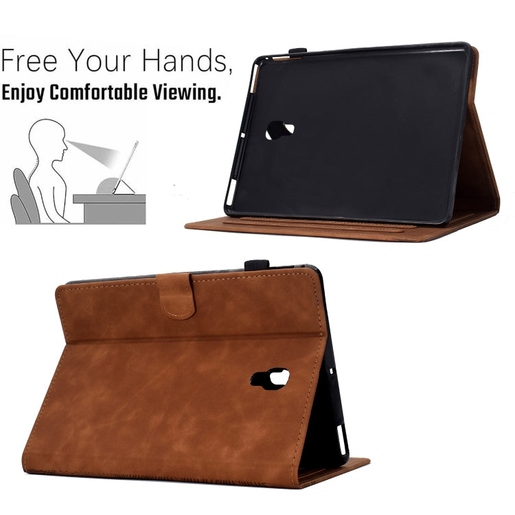 For Samsung Galaxy Tab A 10.5 T590 Cats Embossed Leather Smart Tablet Case
