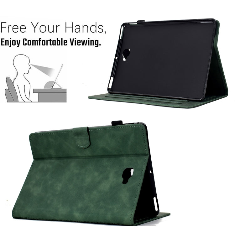 For Samsung Galaxy Tab A 10.1 2016 T580 Cats Embossed Leather Smart Tablet Case