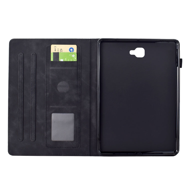 For Samsung Galaxy Tab A 10.1 2016 T580 Cats Embossed Leather Smart Tablet Case