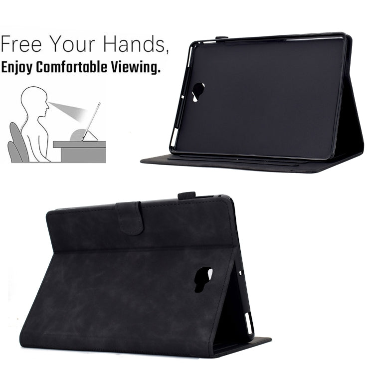 For Samsung Galaxy Tab A 10.1 2016 T580 Cats Embossed Leather Smart Tablet Case