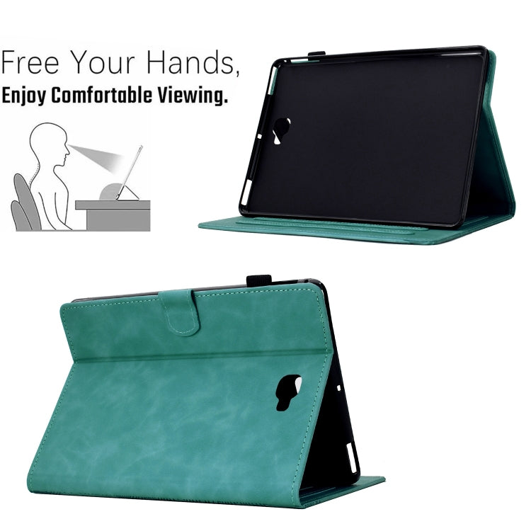 For Samsung Galaxy Tab A 10.1 2016 T580 Cats Embossed Leather Smart Tablet Case