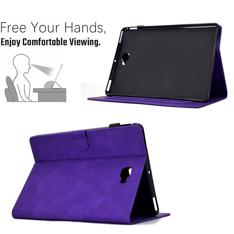 For Samsung Galaxy Tab A 10.1 2016 T580 Cats Embossed Leather Smart Tablet Case