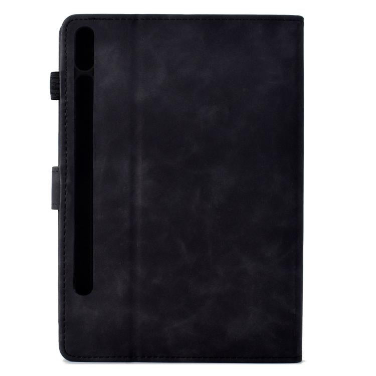 For Samsung Galaxy Tab S10 FE+ Cats Embossed Leather Smart Tablet Case