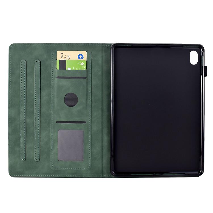 For Samsung Galaxy Tab S11 Cats Embossed Leather Smart Tablet Case