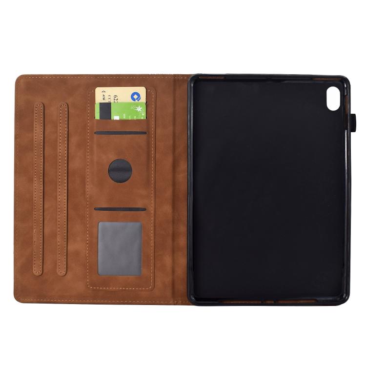 For Samsung Galaxy Tab S11 Cats Embossed Leather Smart Tablet Case