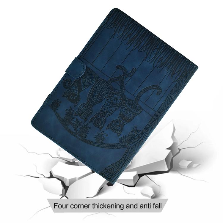 For Samsung Galaxy Tab S11 Cats Embossed Leather Smart Tablet Case
