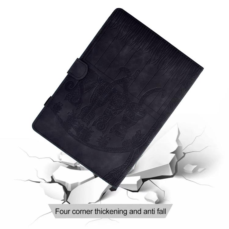 For Samsung Galaxy Tab S11 Cats Embossed Leather Smart Tablet Case