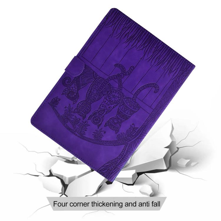 For Samsung Galaxy Tab S11 Cats Embossed Leather Smart Tablet Case