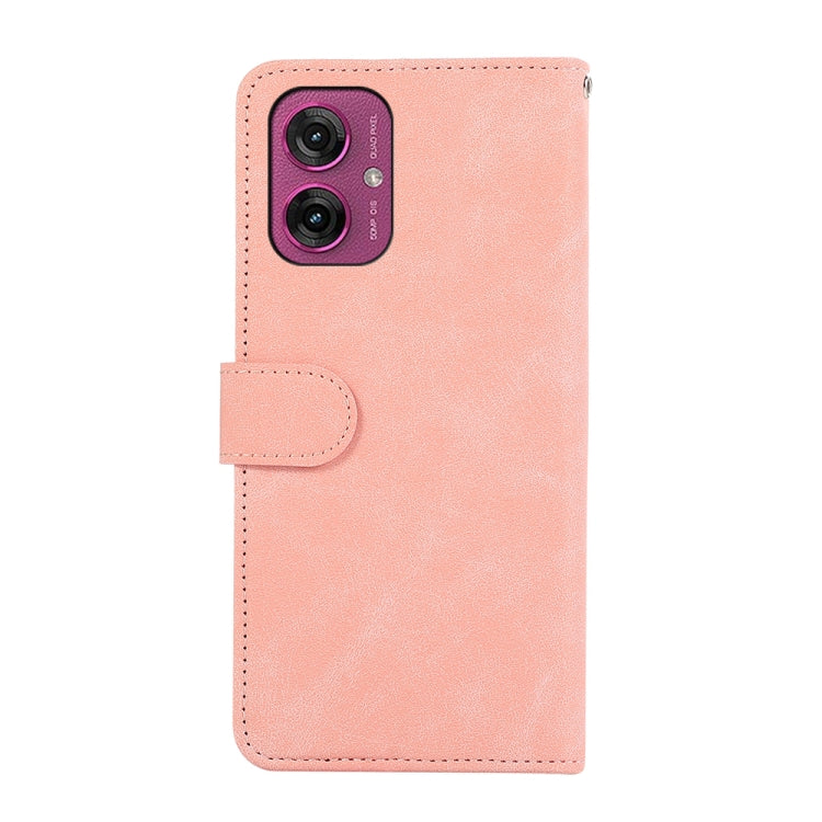 For Motorola Moto G55 5G ABEEL Color Block Magnetic RFID Leather Phone Case