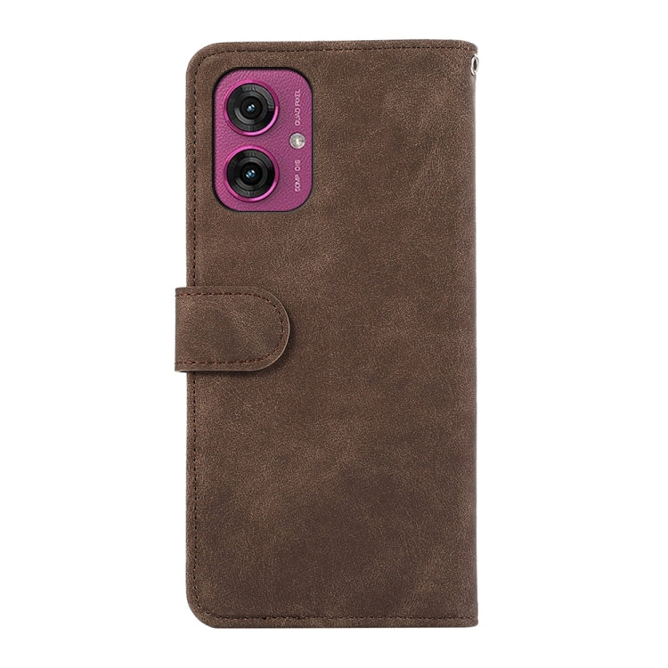 For Motorola Moto G55 5G ABEEL Color Block Magnetic RFID Leather Phone Case