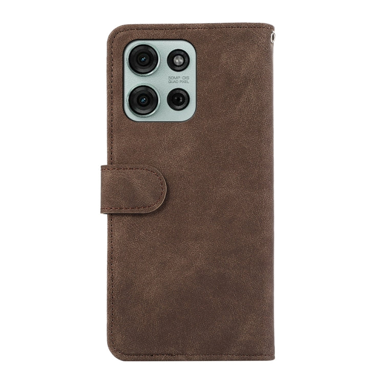 For Motorola Moto G75 5G ABEEL Color Block Magnetic RFID Leather Phone Case