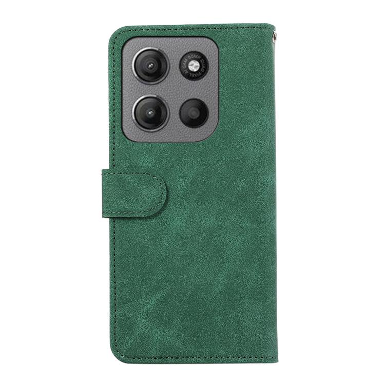 For Motorola Moto G17 4G/G17 Power 4G ABEEL Color Block Magnetic RFID Leather Phone Case