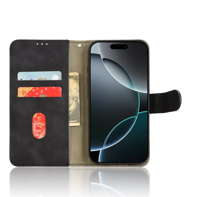 For iPhone 16 Pro Skin Feel Magnetic Flip Leather Phone Case