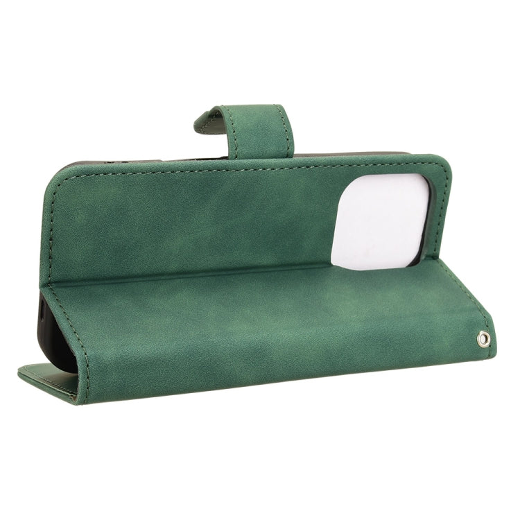 For iPhone 16 Pro Skin Feel Magnetic Flip Leather Phone Case