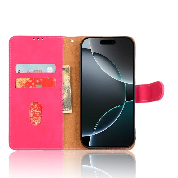 For iPhone 16 Pro Skin Feel Magnetic Flip Leather Phone Case