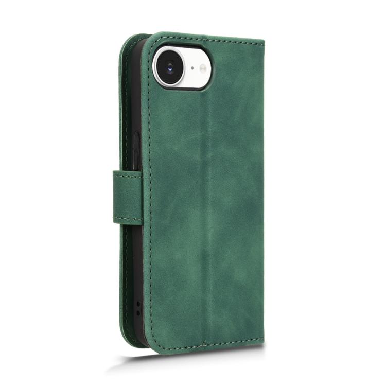 For iPhone 17e / 16e Skin Feel Magnetic Flip Leather Phone Case