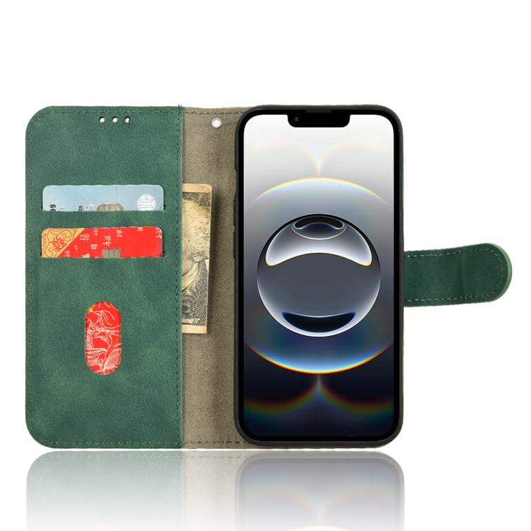 For iPhone 17e / 16e Skin Feel Magnetic Flip Leather Phone Case