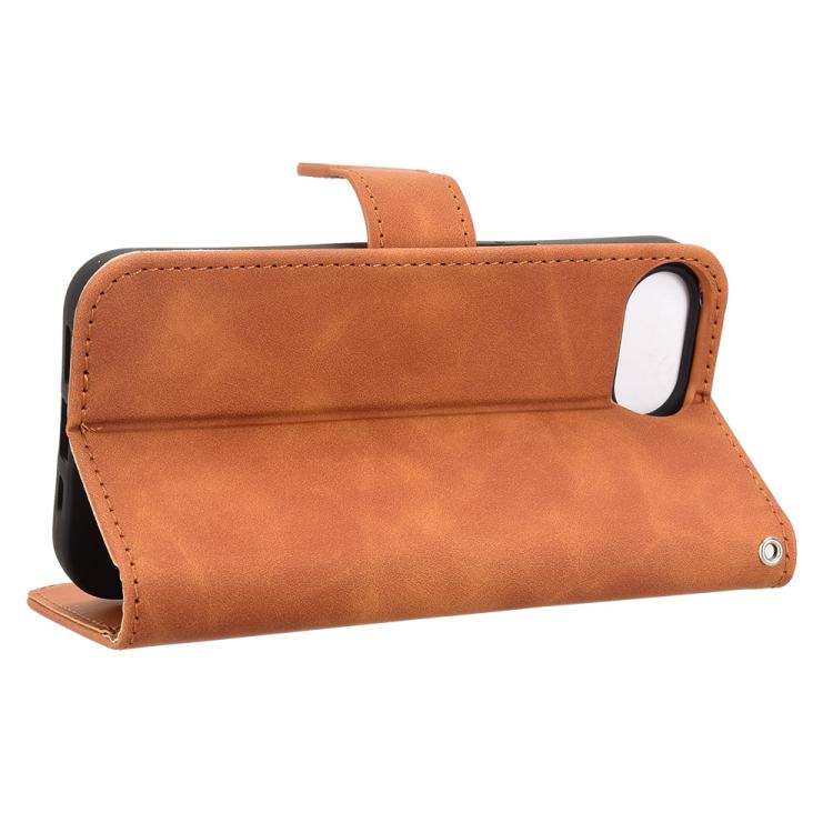 For iPhone 17e / 16e Skin Feel Magnetic Flip Leather Phone Case