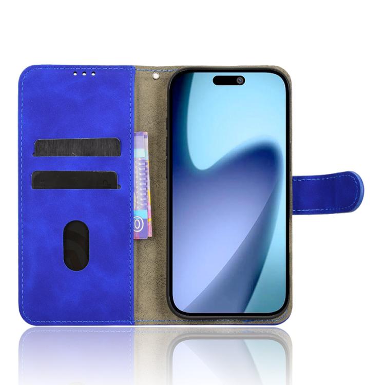For iPhone Air Skin Feel Magnetic Flip Leather Phone Case