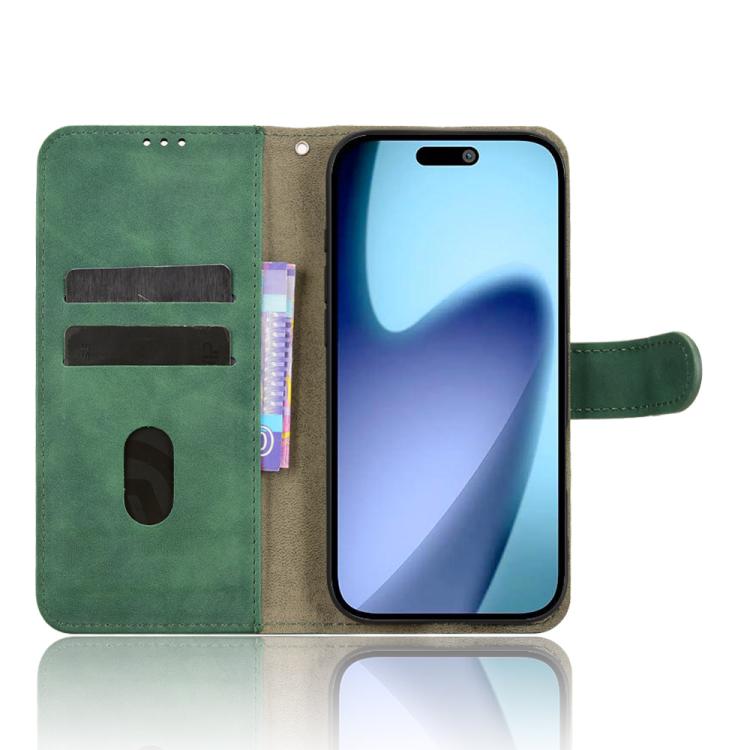 For iPhone Air Skin Feel Magnetic Flip Leather Phone Case