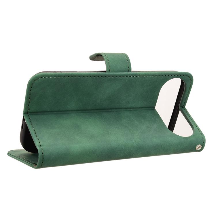 For iPhone Air Skin Feel Magnetic Flip Leather Phone Case