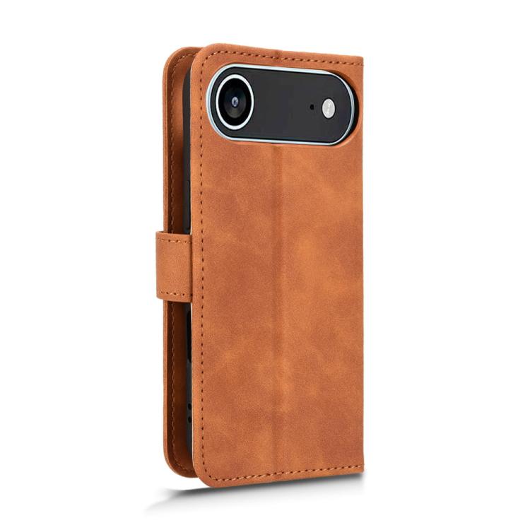 For iPhone Air Skin Feel Magnetic Flip Leather Phone Case