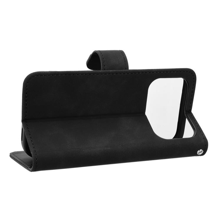 For iPhone 17 Pro Max Skin Feel Magnetic Flip Leather Phone Case