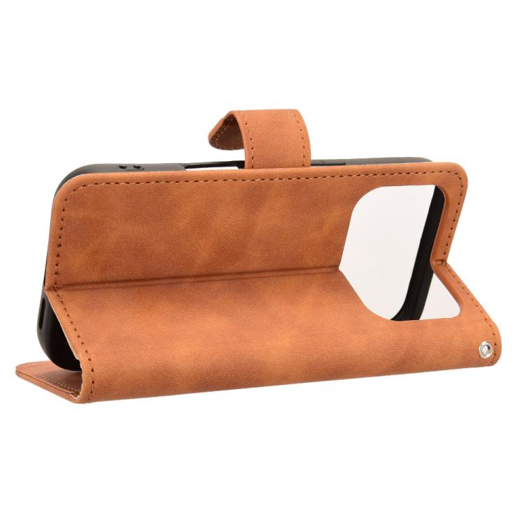 For iPhone 17 Pro Max Skin Feel Magnetic Flip Leather Phone Case