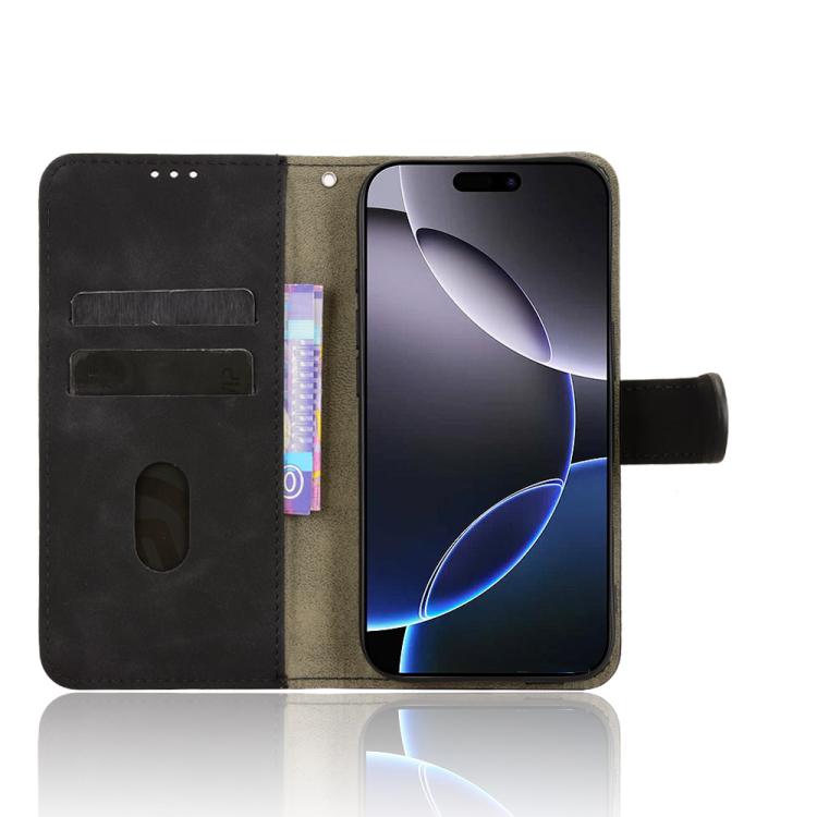 For iPhone 17 Pro Skin Feel Magnetic Flip Leather Phone Case