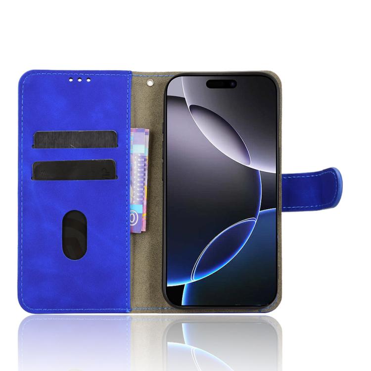 For iPhone 17 Pro Skin Feel Magnetic Flip Leather Phone Case
