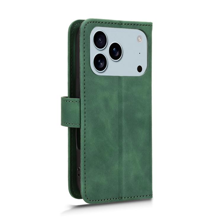 For iPhone 17 Pro Skin Feel Magnetic Flip Leather Phone Case