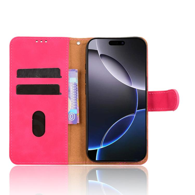 For iPhone 17 Pro Skin Feel Magnetic Flip Leather Phone Case