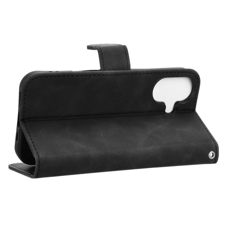 For iPhone 17 Skin Feel Magnetic Flip Leather Phone Case