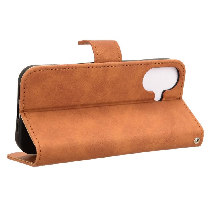 For iPhone 17 Skin Feel Magnetic Flip Leather Phone Case