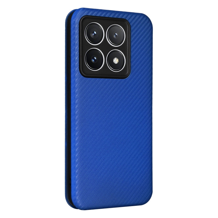 For Xiaomi 14T Pro Carbon Fiber Texture Flip Leather Phone Case