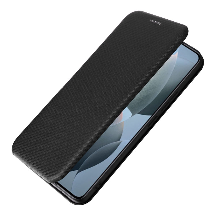 For Xiaomi 14T Carbon Fiber Texture Flip Leather Phone Case