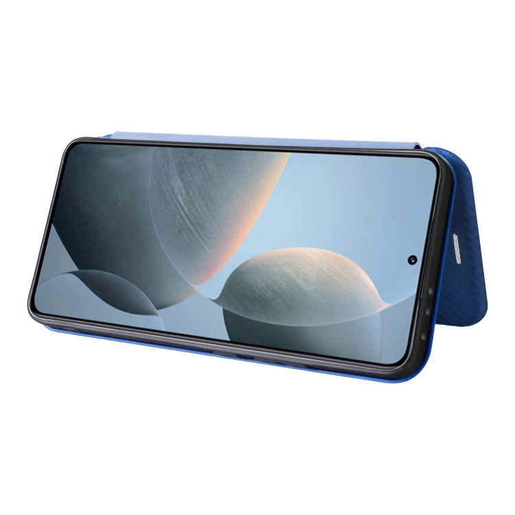For Xiaomi 14T Carbon Fiber Texture Flip Leather Phone Case