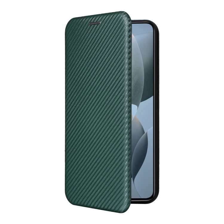 For Xiaomi 14T Carbon Fiber Texture Flip Leather Phone Case
