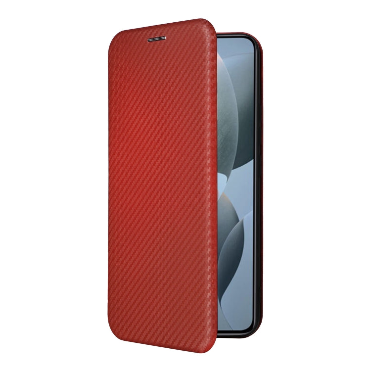 For Xiaomi 14T Carbon Fiber Texture Flip Leather Phone Case
