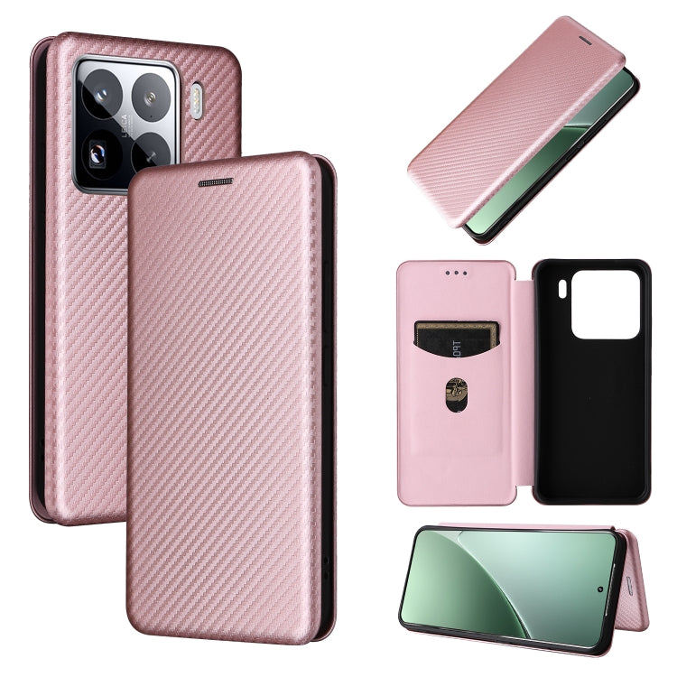 For Xiaomi 15 Carbon Fiber Texture Flip Leather Phone Case