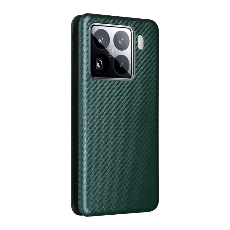 For Xiaomi 15 Carbon Fiber Texture Flip Leather Phone Case