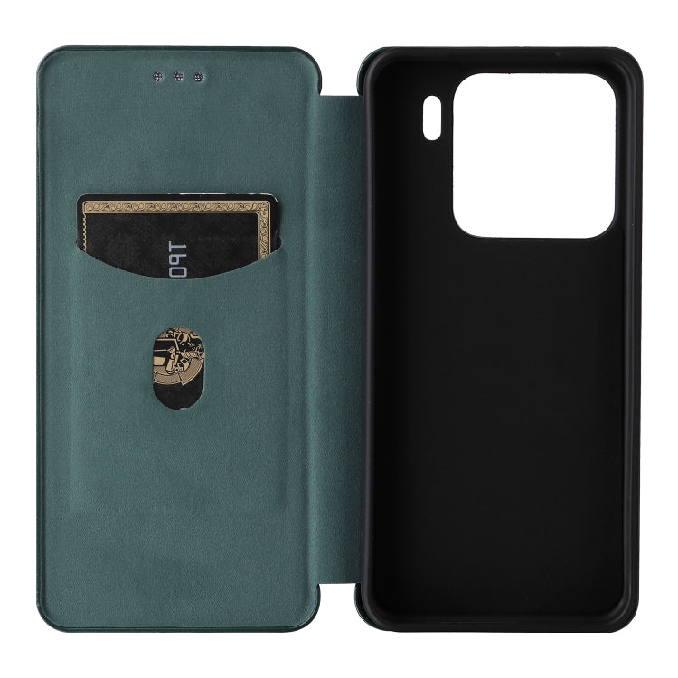 For Xiaomi 15 Carbon Fiber Texture Flip Leather Phone Case
