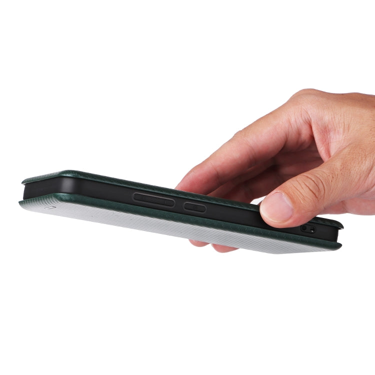 For Xiaomi 15 Carbon Fiber Texture Flip Leather Phone Case