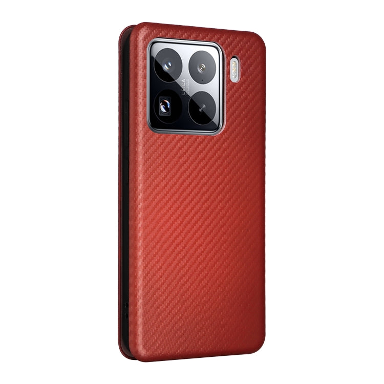For Xiaomi 15 Carbon Fiber Texture Flip Leather Phone Case