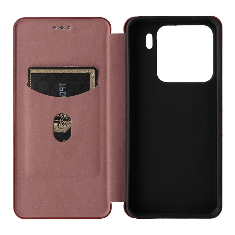 For Xiaomi 15 Carbon Fiber Texture Flip Leather Phone Case