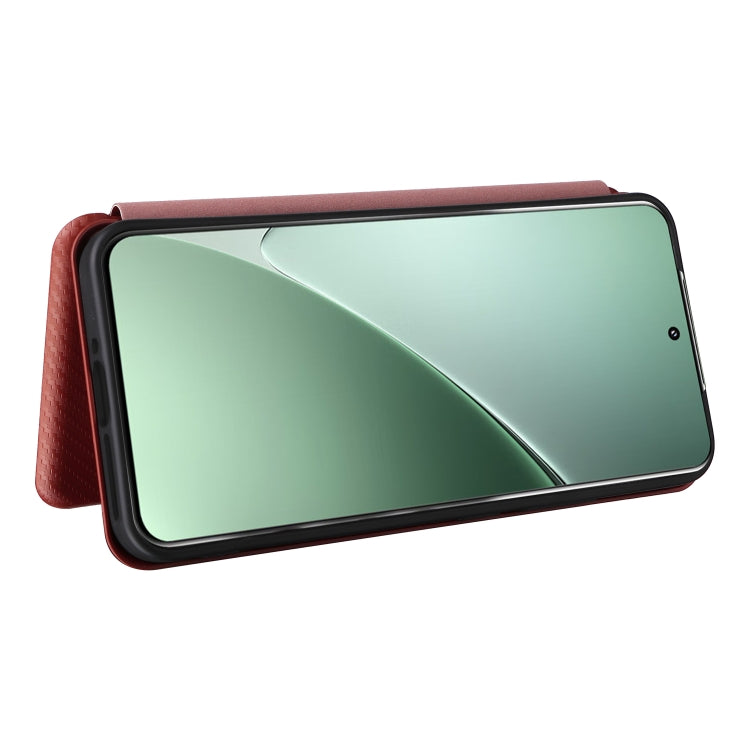 For Xiaomi 15 Carbon Fiber Texture Flip Leather Phone Case