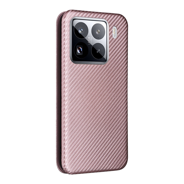 For Xiaomi 15 Pro Carbon Fiber Texture Flip Leather Phone Case